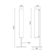 Load image into Gallery viewer, Gramercy LED Table Lamp - line drawing.
