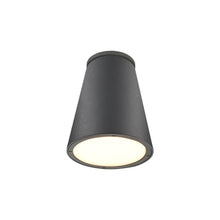 Load image into Gallery viewer, Hartford LED Semi Flush Ceiling Light in Large/Black.