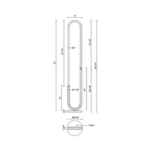 Load image into Gallery viewer, Huron LED Floor Lamp - line drawing.