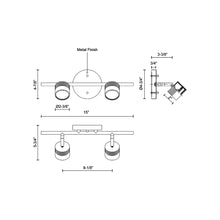 Load image into Gallery viewer, Lyra LED Track Kit - line drawing.