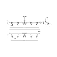Load image into Gallery viewer, Lyra LED Track Kit - line drawing.