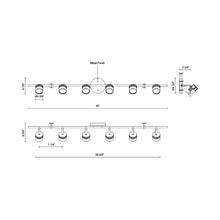 Load image into Gallery viewer, Lyra LED Track Kit - line drawing.