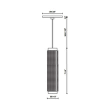Load image into Gallery viewer, Micro Mini Pendant Light - line drawing.