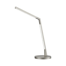 Load image into Gallery viewer, Miter LED Desk Lamp in Brushed Nickel.
