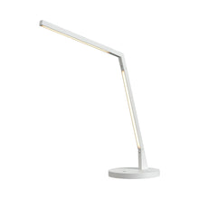 Load image into Gallery viewer, Miter LED Desk Lamp in White.