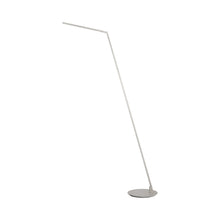 Load image into Gallery viewer, Miter LED Floor Lamp in Brushed Nickel.