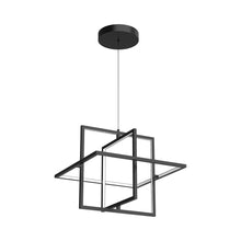 Load image into Gallery viewer, Mondrian LED Pendant Light in Frosted Acrylic/Small/Black.