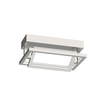 Load image into Gallery viewer, Mondrian LED Semi Flush Mount Ceiling Light in Small/Rectangle/Brushed Nickel.