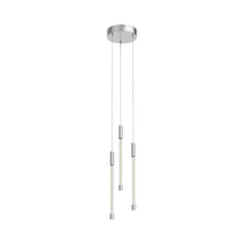 Load image into Gallery viewer, Motif 3-Light LED Pendant Light in Chrome (Small).