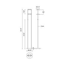 Load image into Gallery viewer, Novel LED Floor Lamp - line drawing.