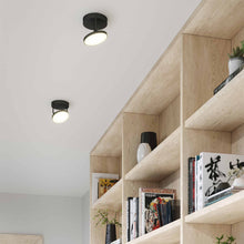 Load image into Gallery viewer, Novel LED Semi Flush Mount Ceiling Light in living room.