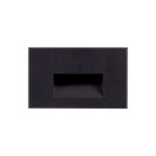Load image into Gallery viewer, Sonic Recessed LED Step / Wall Light in Horizontal/Black.