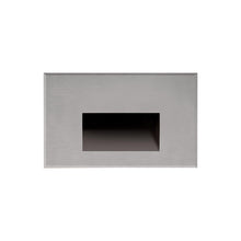 Load image into Gallery viewer, Sonic Recessed LED Step / Wall Light in Horizontal/Stainless Steel.