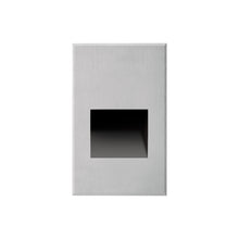 Load image into Gallery viewer, Sonic Recessed LED Step / Wall Light in Vertical/Brushed Nickel.