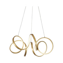 Load image into Gallery viewer, Synergy LED Pendant Light in Small/Antique Brass.