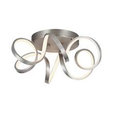 Load image into Gallery viewer, Synergy LED Semi Flush Mount Ceiling Light in Antique Silver.