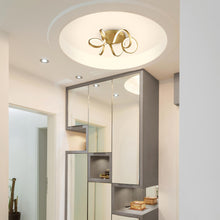Load image into Gallery viewer, Synergy LED Semi Flush Mount Ceiling Light in hallway.