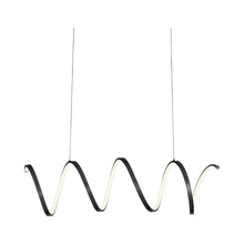Load image into Gallery viewer, Synergy Linear LED Pendant Light in Black.