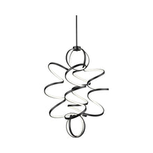 Load image into Gallery viewer, Synergy Vertical LED Pendant Light in Large/Black.
