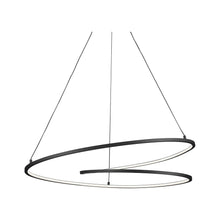 Load image into Gallery viewer, Twist LED Pendant Light in Large/Black.