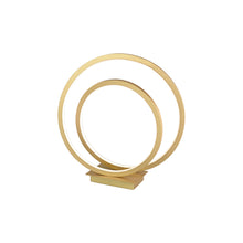 Load image into Gallery viewer, Twist LED Table Lamp in Small/Antique Brass.