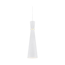 Load image into Gallery viewer, Vanderbilt Pendant Light in Small/White/Gold.