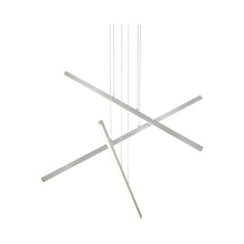 Load image into Gallery viewer, Vega LED Multi Light Pendant Light in Brushed Nickel (3-Bar).