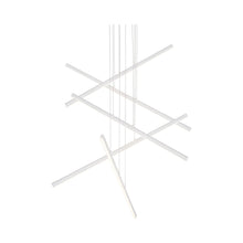 Load image into Gallery viewer, Vega LED Multi Light Pendant Light in White (5-Bar).