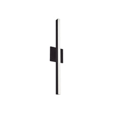 Load image into Gallery viewer, Vega Thin LED Wall Light in Black (Small).