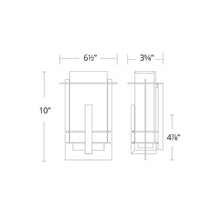 Load image into Gallery viewer, Kyoto Outdoor LED Wall Light- line drawing.