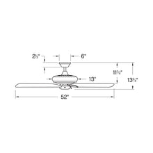 Load image into Gallery viewer, Lafayette Ceiling Fanin in line drawing.