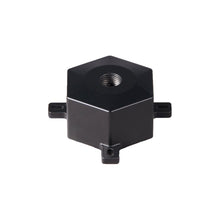Load image into Gallery viewer, Large Tree Mount Junction Box Landscape Accessory in Black on Aluminum.