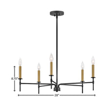 Load image into Gallery viewer, Hux Chandelier - line drawing.