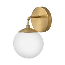 Load image into Gallery viewer, Juniper Bath Wall Light in Lacquered Brass.