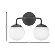 Load image into Gallery viewer, Juniper Vanity Wall Light - line drawing.