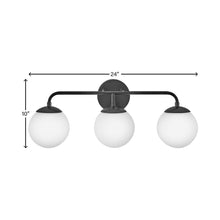 Load image into Gallery viewer, Juniper Vanity Wall Light - line drawing.
