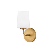 Load image into Gallery viewer, Kline Bath Wall Light in Heritage Brass (11-Inch).