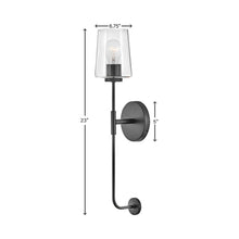 Load image into Gallery viewer, Kline Bath Wall Light - line drawing.