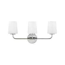 Load image into Gallery viewer, Kline Vanity Wall Light in Chrome (3-Light).