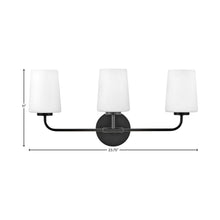 Load image into Gallery viewer, Kline Vanity Wall Light - line drawing.