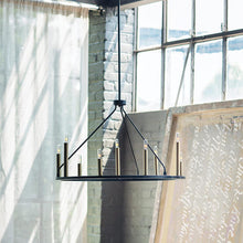 Load image into Gallery viewer, Lazlo Chandelier in living room.