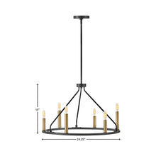 Load image into Gallery viewer, Lazlo Chandelier - line drawing.