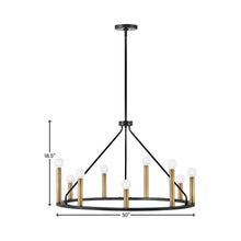 Load image into Gallery viewer, Lazlo Chandelier - line drawing.