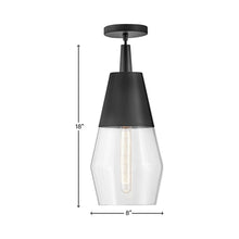 Load image into Gallery viewer, Livie Pendant Light - line drawing.