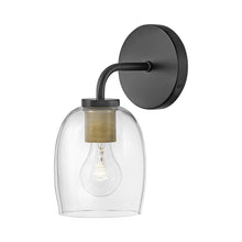 Load image into Gallery viewer, Percy Bath Wall Light in Black.
