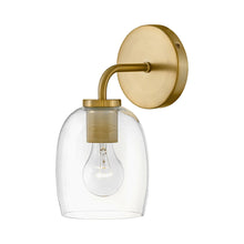 Load image into Gallery viewer, Percy Bath Wall Light in Lacquered Brass.
