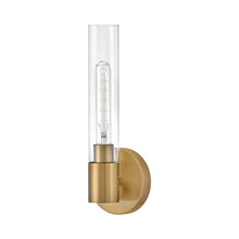 Load image into Gallery viewer, Shea Bath Wall Light in Lacquered Brass.