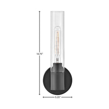 Load image into Gallery viewer, Shea Bath Wall Light - line drawing.