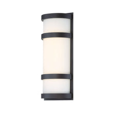 Load image into Gallery viewer, Latitude Indoor/Outdoor LED Wall Light in Medium/Black.