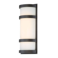 Load image into Gallery viewer, Latitude Indoor/Outdoor LED Wall Light in Medium/Bronze.